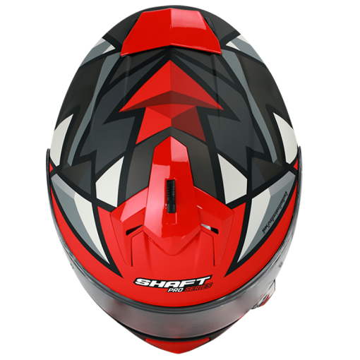 Casco Shaft Pro 610Dv Arrow Gris Mate Rojo - Image 3