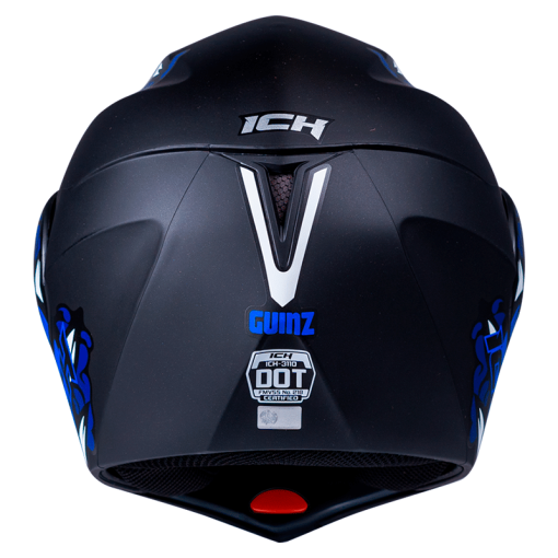 Casco Ich 3110 Guinz Negro Mate Azul - Image 4