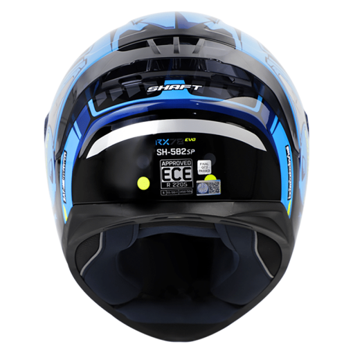 Casco Shaft 582Sp Rx78 Azul Brillo Amarillo - Image 5