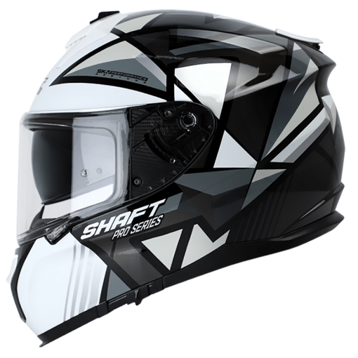 Casco Shaft Pro 610Dv Arrow Gris Brillo Blanco