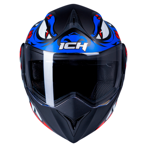 Casco Ich 3110 Guinz Negro Mate Azul - Image 3