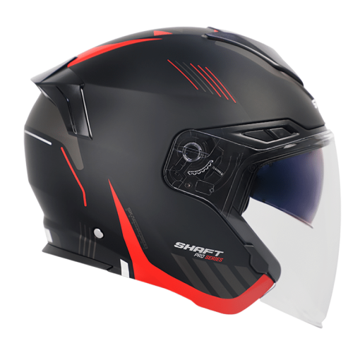 Casco Shaft Pro 235Dv Tommy Negro Mate Rojo - Image 2