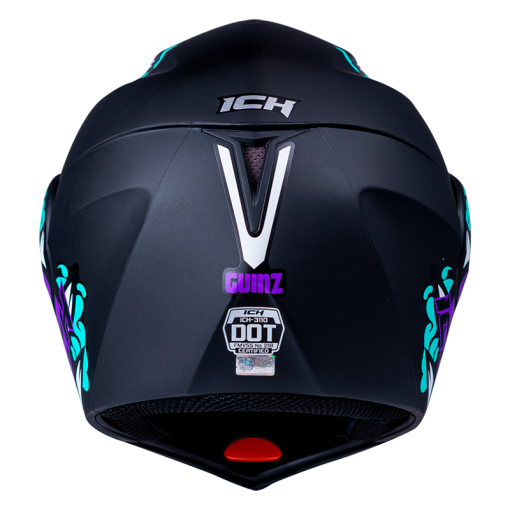 Casco Ich 3110 Guinz Negro Mate Morado - Image 3