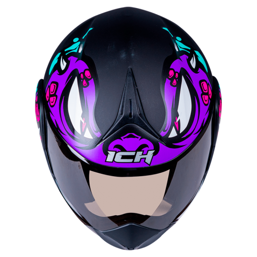 Casco Ich 3110 Guinz Negro Mate Morado - Image 5