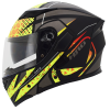 Casco Hro 3400Dv Orbital Negro Mate Amarillo1 - Punto Llantas 1