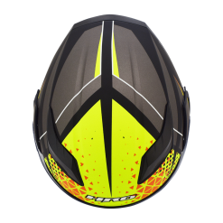 Casco Hro 3400Dv Orbital Negro Mate Amarillo3 - Punto Llantas 2