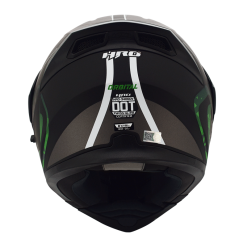 Casco Hro 3400Dv Orbital Negro Mate Verde Militar1 - Punto Llantas 2
