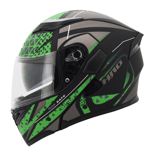 Casco Hro 3400Dv Orbital Negro Mate Verde Militar