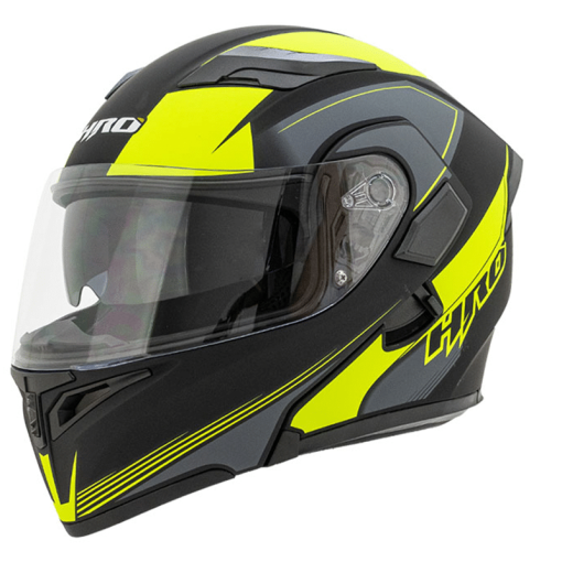 Casco Hro 3400Dv Rida Negro Mate Amarillo - Image 3