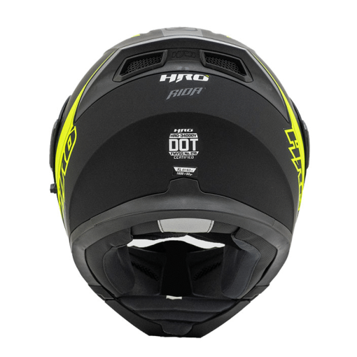 Casco Hro 3400Dv Rida Negro Mate Amarillo - Image 4