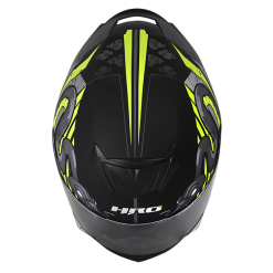 Casco Hro 511 Saburo Negro Mate Amarillo1 - Punto Llantas 2