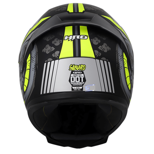 Casco Hro 511 Saburo Negro Mate Amarillo - Image 2