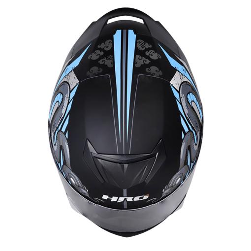 Casco Hro 511 Saburo Negro Mate Azul - Image 3