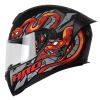 Casco Hro 511 Saburo Negro Mate Rojo1 - Punto Llantas 4