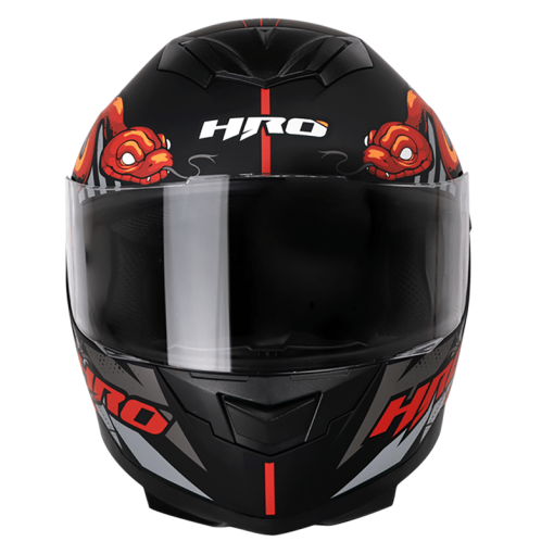 Casco Hro 511 Saburo Negro Mate Rojo - Image 3