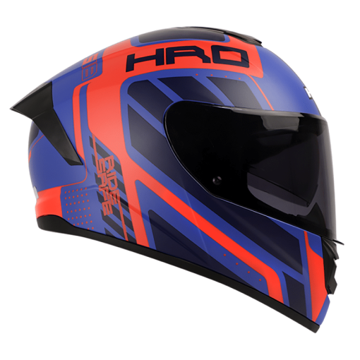 Casco Hro 518Dv Cremer Azul Mate Naranja - Image 2