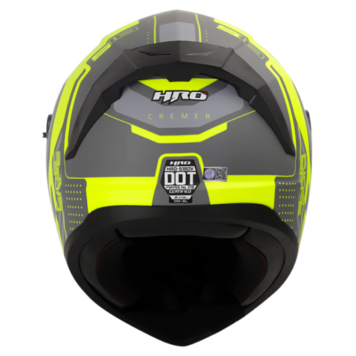 Casco Hro 518Dv Cremer Gris Mate Amarillo - Image 2