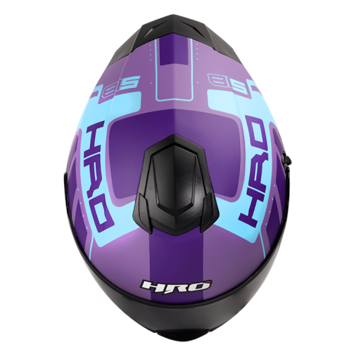 Casco Hro 518Dv Cremer Morado Brillo Azul - Image 3