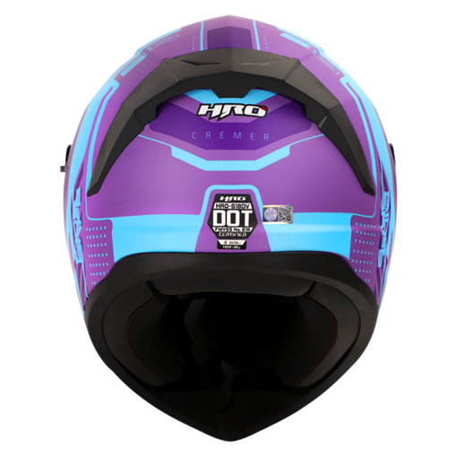 Casco Hro 518Dv Cremer Morado Brillo Azul - Image 2