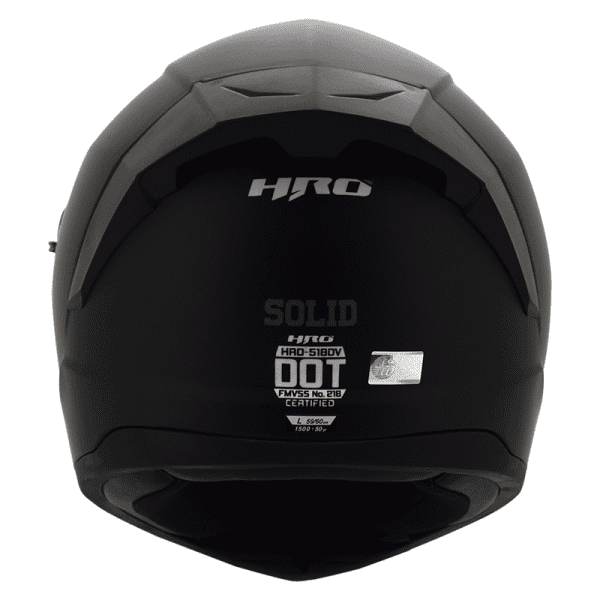 Casco Hro 518Dv Solid Negro Mate3 - Punto Llantas 4