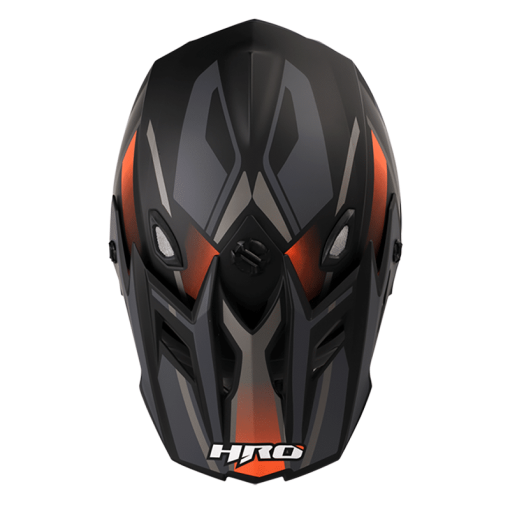 Casco Hro Mx03 Oximo Negro Mate Gris - Image 3