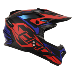 Casco Hro Mx03 Oximo Negro Mate Rojo2 - Punto Llantas 1
