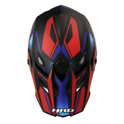 Casco Hro Mx03 Oximo Negro Mate Rojo4 - Punto Llantas 2