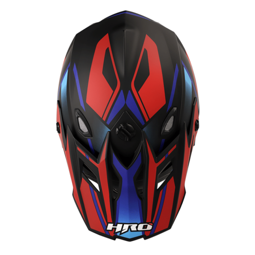 Casco Hro Mx03 Oximo Negro Mate Rojo - Image 3