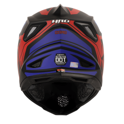 Casco Hro Mx03 Oximo Negro Mate Rojo5 - Punto Llantas 4