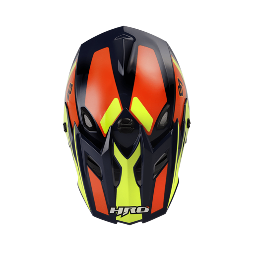 Casco Hro Mx03 Process Azul Brillo Amarillo - Image 6