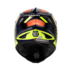 Casco Hro Mx03 Process Azul Brillo Amarillo3 - Punto Llantas 4