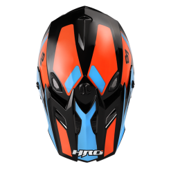 Casco Hro Mx03 Process Negro Brillo Azul1 - Punto Llantas 2