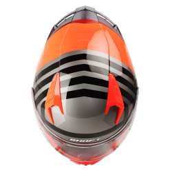 Casco Shaft 526Sp Turbo Naranja Brillo Gris2 1 - Punto Llantas 1