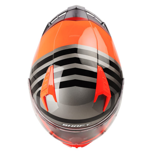 Casco Shaft 526Sp Turbo Naranja Brillo Gris - Image 2