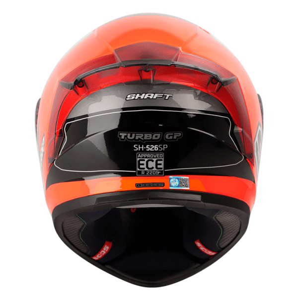 Casco Shaft 526Sp Turbo Naranja Brillo Gris2 - Punto Llantas 4