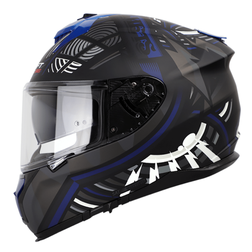 Casco Shaft Pro 610Dv Vitral Vital Negro Mate Azul Navy