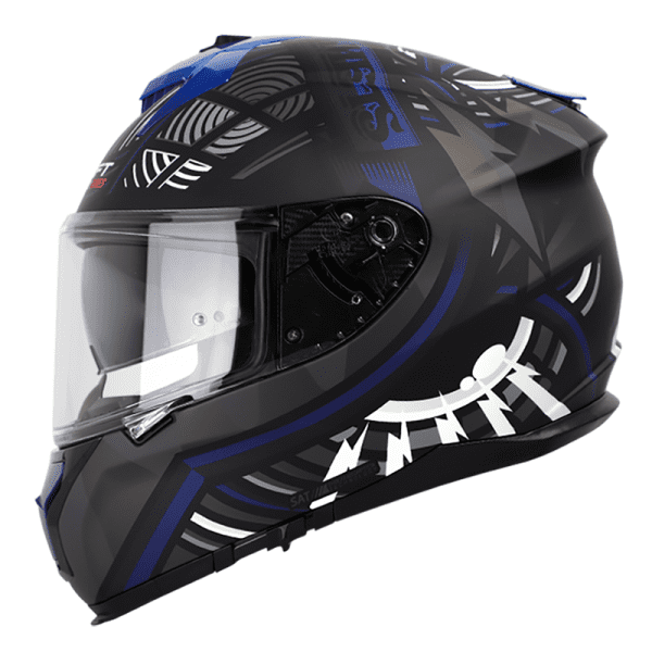 Casco Shaft Pro 610Dv Vitral Vital Negro Mate Azul Navy1 - Punto Llantas 1