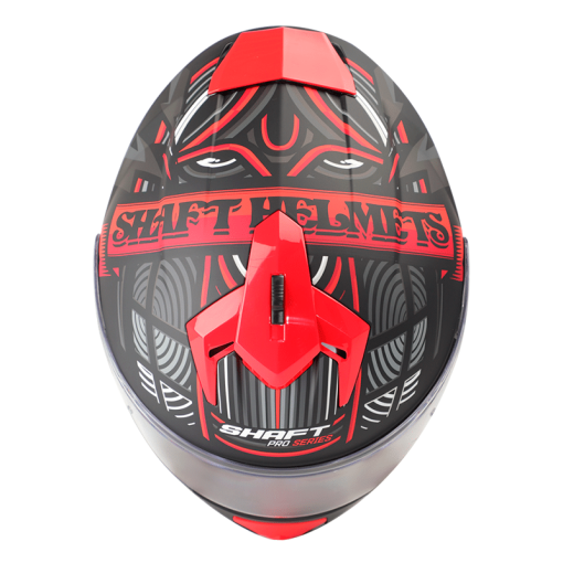 Casco Shaft Pro 610Dv Vitral Vital Negro Mate Rojo - Image 3