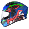 Casco Smk Stellar Animal Azul Mate - Punto Llantas 5