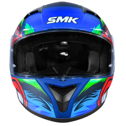 Casco Smk Stellar Animal Azul Mate3 - Punto Llantas 2