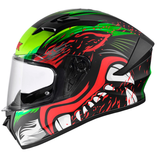Casco Smk Stellar Animal Verde Mate