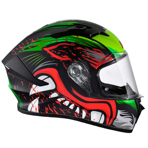 Casco Smk Stellar Animal Verde Mate - Image 2