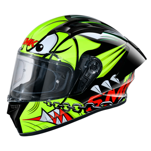 Casco Smk Stellar Monster Amarillo Brillante