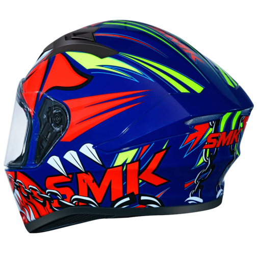 Casco Smk Stellar Monster Azul Rojo Brillante - Image 2