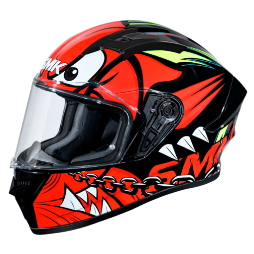 Casco Smk Stellar Monster Rojo Brillante