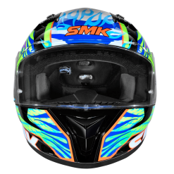 Casco Smk Stellar Skull Azul Verde Brillante3 - Punto Llantas 2