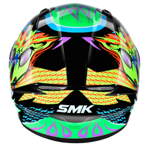 Casco Smk Stellar Skull Negro Azul Brillante - Image 4
