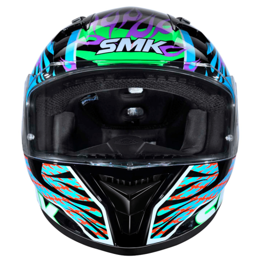 Casco Smk Stellar Skull Negro Azul Brillante - Image 5