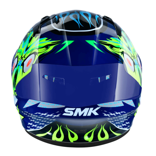 Casco Smk Stellar Skull Verde Brillante - Image 3