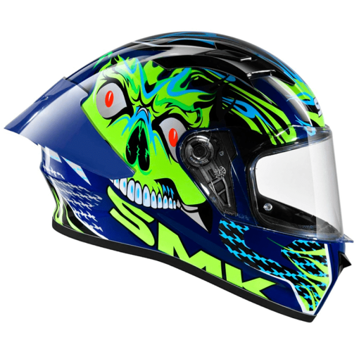 Casco Smk Stellar Skull Verde Brillante - Image 2